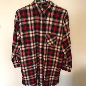 Maje plaid shirtdress with pockets M 2